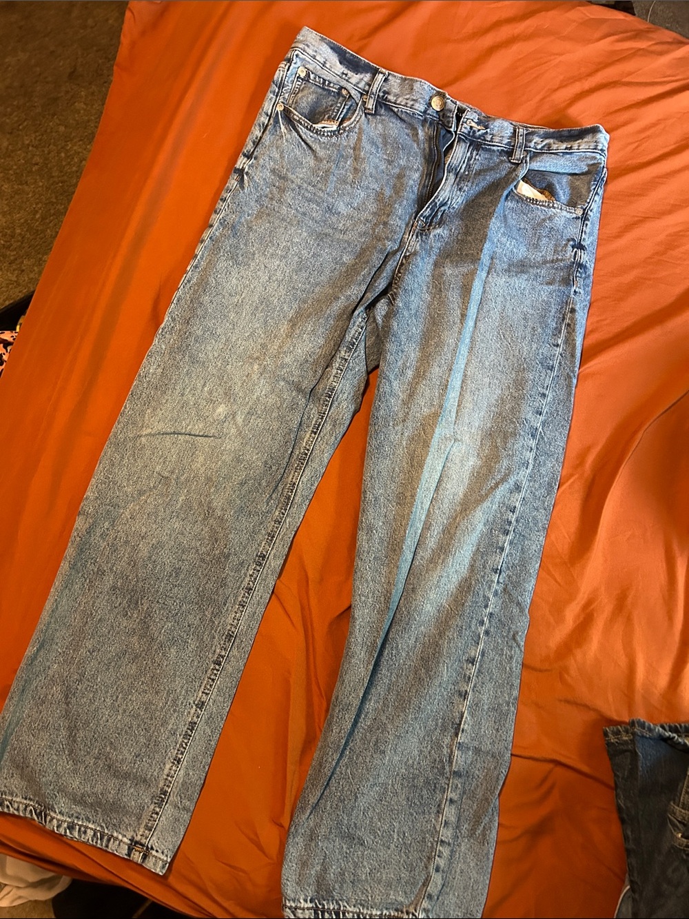 Aeropostale Women's Light Blue Straight Leg Jeans